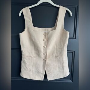 Sezane Cream Tank Top